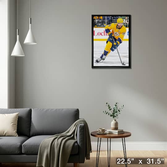 Roman Josi 20" x 29" Framed Canvas Nashville Predators 22.5" x 31.5"